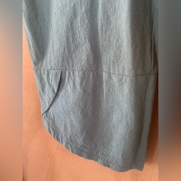 Women’s Overalls | Linen-blend | Size Small, Adjustable | POCKETS | Blue Green - Picture 4 of 5